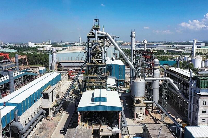 Hệ thống giàn giáo công nghiệp tại nhà máy thép Pomina 